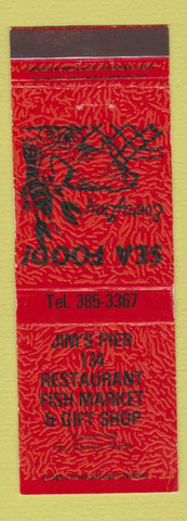 Matchbook Cover - Jim's Pier 134 Restaurant Fish Market South Dennis MA