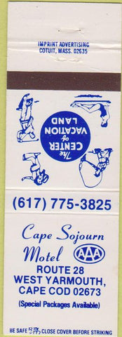 Matchbook Cover - Cape Sojurn Motel West Yarmouth Cape Cod MA