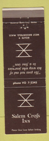 Matchbook Cover - Salem Cross Inn West Brookfield MA