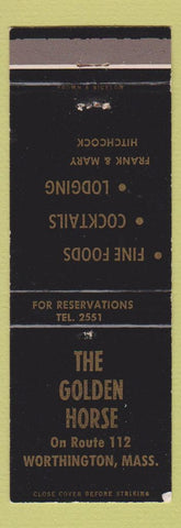 Matchbook Cover - The Golden Horse Worthing MA