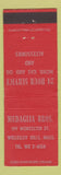 Matchbook Cover - Medaglia Bros Mobil oil gas Wellesley Hills MA
