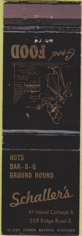 Matchbook Cover - Schaller's BBQ
