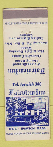 Matchbook Cover - Fairview Inn Ipswich MA
