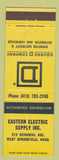 Matchbook Cover - Square D Electric Supply West Springfield MA