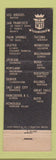 Matchbook Cover - Winthrop Western Hotel Tacoma WA Sabre Restaurant