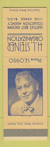 Matchbook Cover - HL Steiner Organization Collection Agency Seattle WA