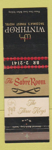 Matchbook Cover - Winthrop Hotel Tacoma WA
