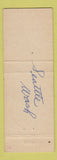 Matchbook Cover - Flame Steak House Seattle WA WEAR