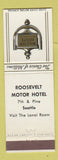 Matchbook Cover - Roosevelt Motor Hotel Seattle WA Master Hosts