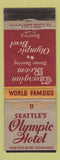 Matchbook Cover - Olympic Hotel Seattle WA WEAR