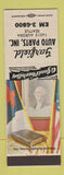 Matchbook Cover - Garfield Auto Parts Seattle WA