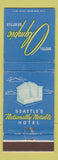 Matchbook Cover - Hotel Olympic Seattle WA