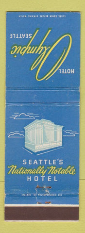Matchbook Cover - Hotel Olympic Seattle WA