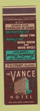 Matchbook Cover - Vance Hotel Seattle WA