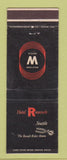 Matchbook Cover - Hotel Roosevelt Seattle WA