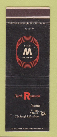 Matchbook Cover - Hotel Roosevelt Seattle WA