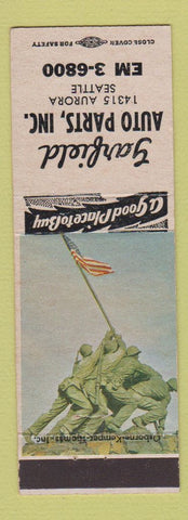 Matchbook Cover - Garfield Auto Parts Seattle WA