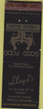 Matchbook Cover - Lloyd's Springfield VT WEAR