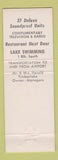 Matchbook Cover - Sandstone Motel Seattle WA