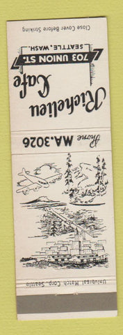 Matchbook Cover - Richelieu Cafe Seattle WA