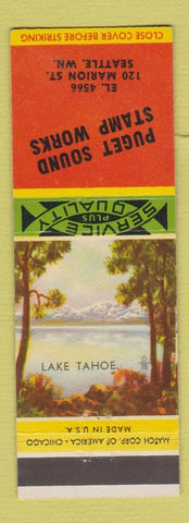 Matchbook Cover - Puget Sound Stamp Works Seattle WA 1954