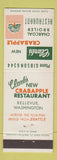 Matchbook Cover - Clark's Crabapple Restaurant Bellevue WA