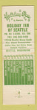 Matchbook Cover - Holiday Inn Seattle WA RED #1