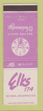 Matchbook Cover - Elks Lodge Tacoma WA