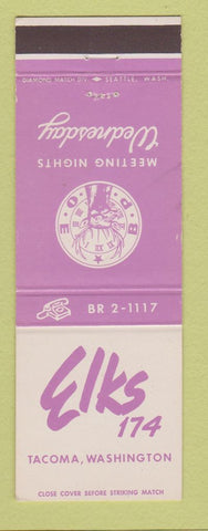 Matchbook Cover - Elks Lodge Tacoma WA