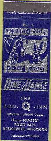 Matchbook Cover - Don Q Inn Dodgeville WI