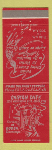 Matchbook Cover - Canton Cafe Chinese Ogden UT