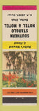 Matchbook Cover - Southern Starglo Hotel and Motel Delta UT