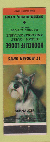 Matchbook Cover - Bookcliff Lodge Green River UT Schnauzer