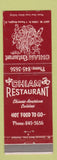 Matchbook Cover - Chiam Restaurant Chinese Parma Heights OH