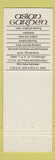 Matchbook Cover - Asian Garden Chinese Restaurant Honolulu?