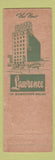 Matchbook Cover - New Hotel Lawrence Dallas TX