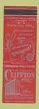Matchbook Cover - Cliffton Hotel Dallas TX WEAR