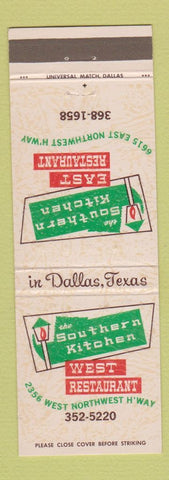 Matchbook Cover - Southern Kitchen Restaurant Dallas TX