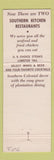 Matchbook Cover - Southern Kitchen Restaurant Dallas TX