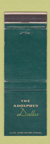 Matchbook Cover - Hotel Adolphus Dallas TX #2