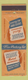 Matchbook Cover - Sanger Hotel Dallas TX