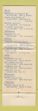 Matchbook Cover - Clayton House Arlington Denton Fort Worth TX CHAIN