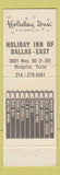 Matchbook Cover - Holiday Inn Mesquite TX