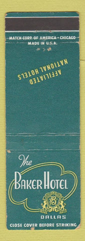 Matchbook Cover - Baker Hotel Dallas TX WEAR