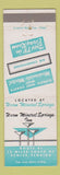 Matchbook Cover - Warm Mineral Springs Inn Venice FL