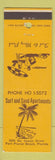 Matchbook Cover - Surf and Sand Apartments Fort Pierce Beach FL