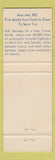 Matchbook Cover - Landmark Motor Lodge Vero Beach FL Best Western
