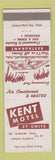 Matchbook Cover - Kent Motel Venice FL