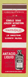 Matchbook Cover - Walgreens Drug Stores Antacid Liquid DD Bean