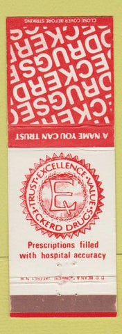 Matchbook Cover - Eckerd Drug Stores DD Bean